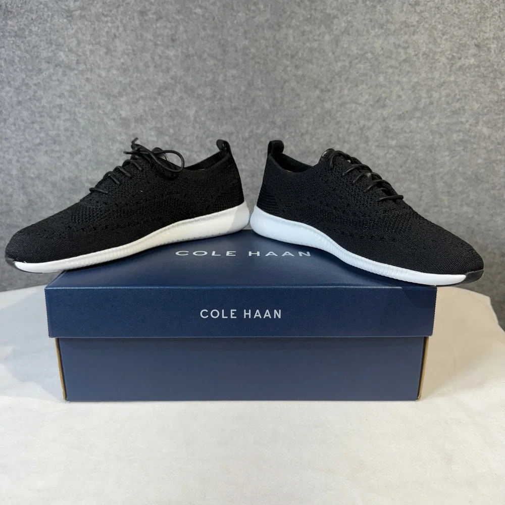 Cole Haan 2.ZEROGRAND Stitchlite Knit Oxford‎ Black Sneakers Shoes